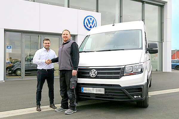 Neuer VW Crafter fr Montageabteilung