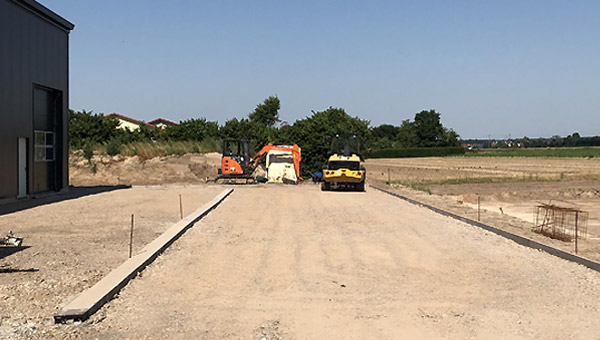 Bautagebuch  Arbeiten an den Aussenanlagen